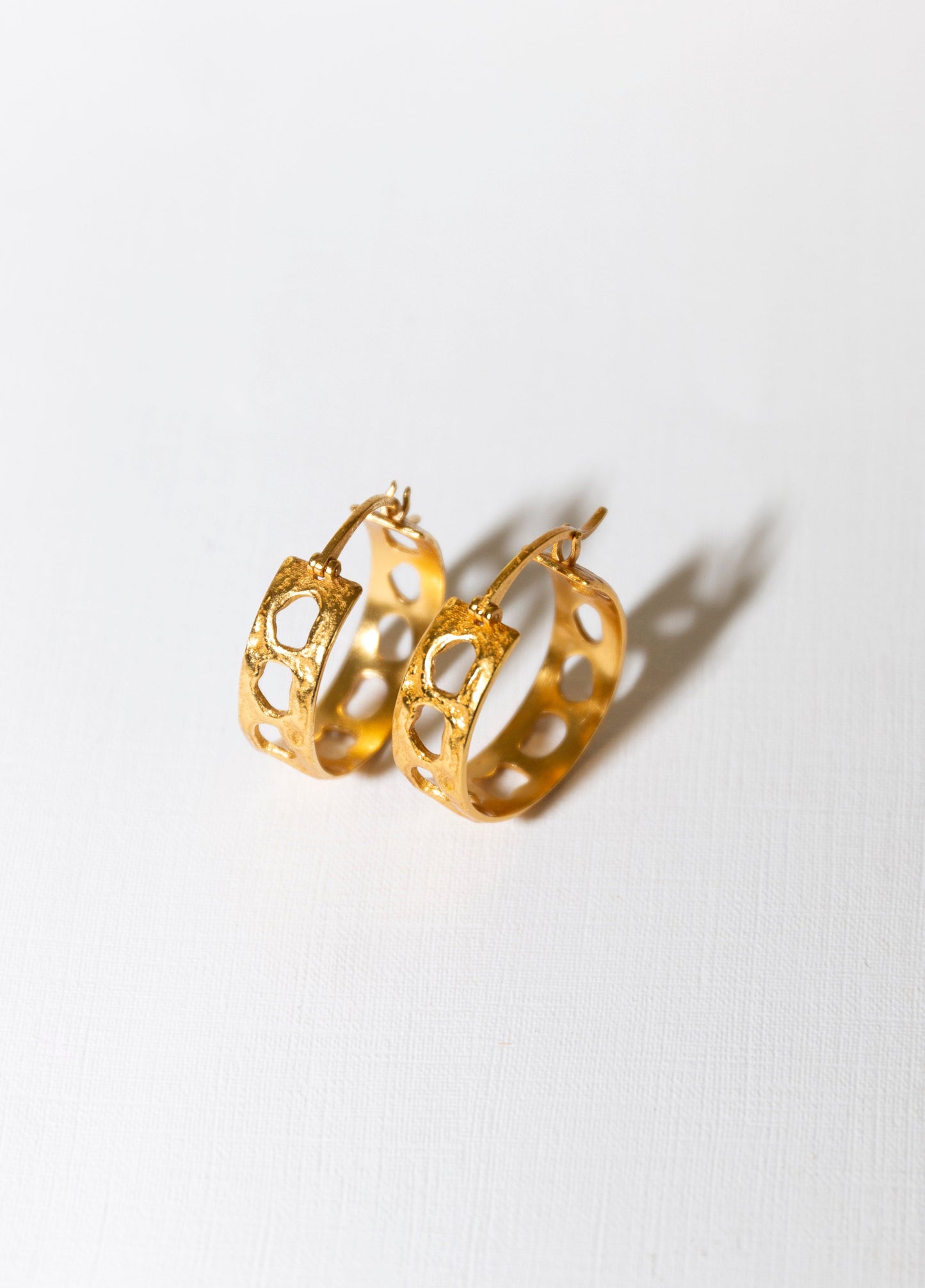 Olimpia Hoop Earrings Solid Gold