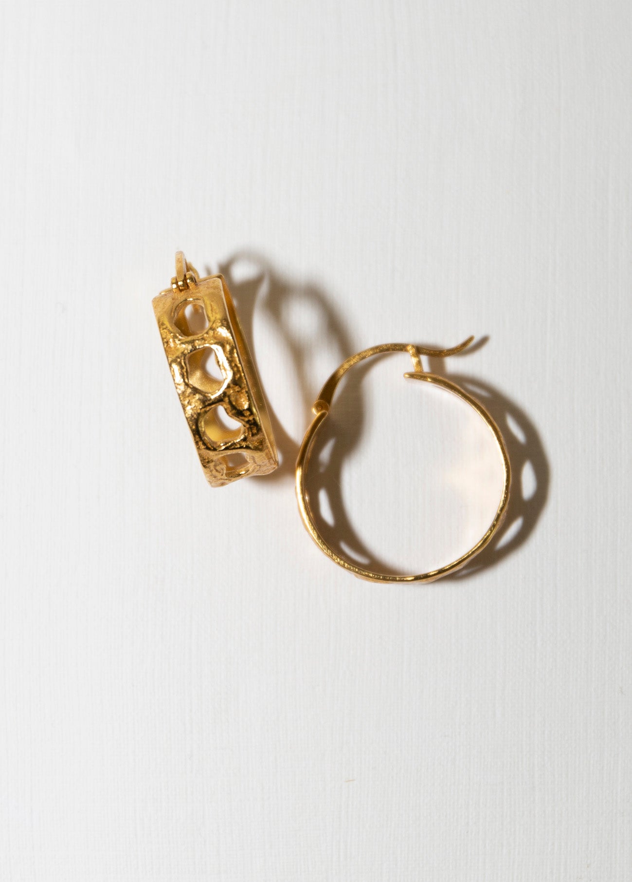 Olimpia Hoop Earrings Solid Gold