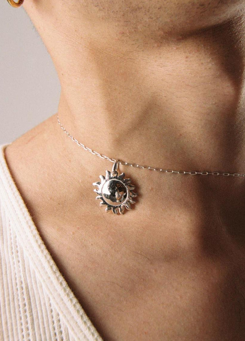 Collar Sole Mio con Cadena Mare Plata