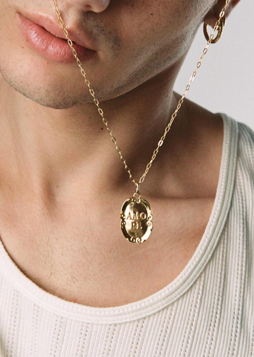 Amore Medal Gold Charm