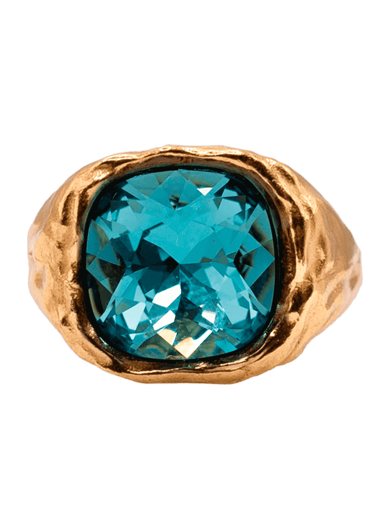 Amalfi Turquoise Ring Solid Gold