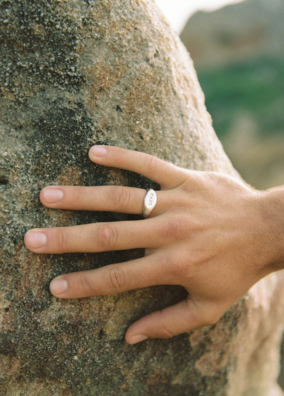 Papi Silver Signet Ring