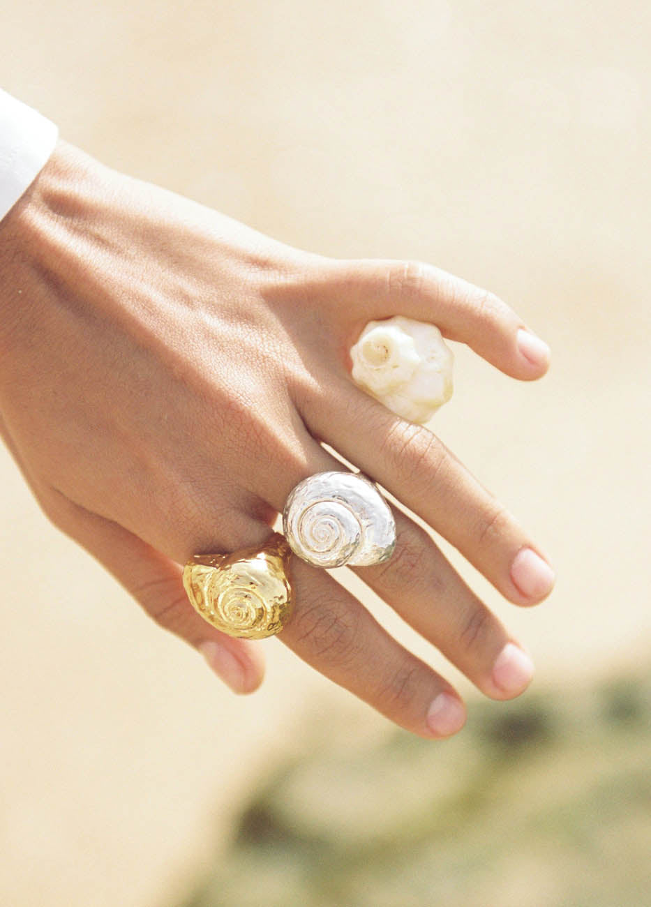 Anillo Caracola Oro Macizo
