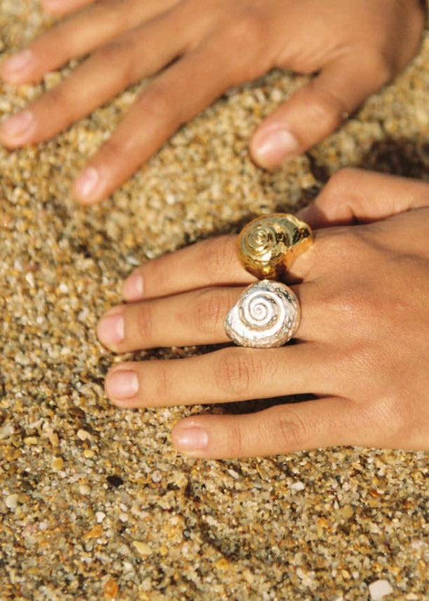 Anillo Caracola Oro Macizo