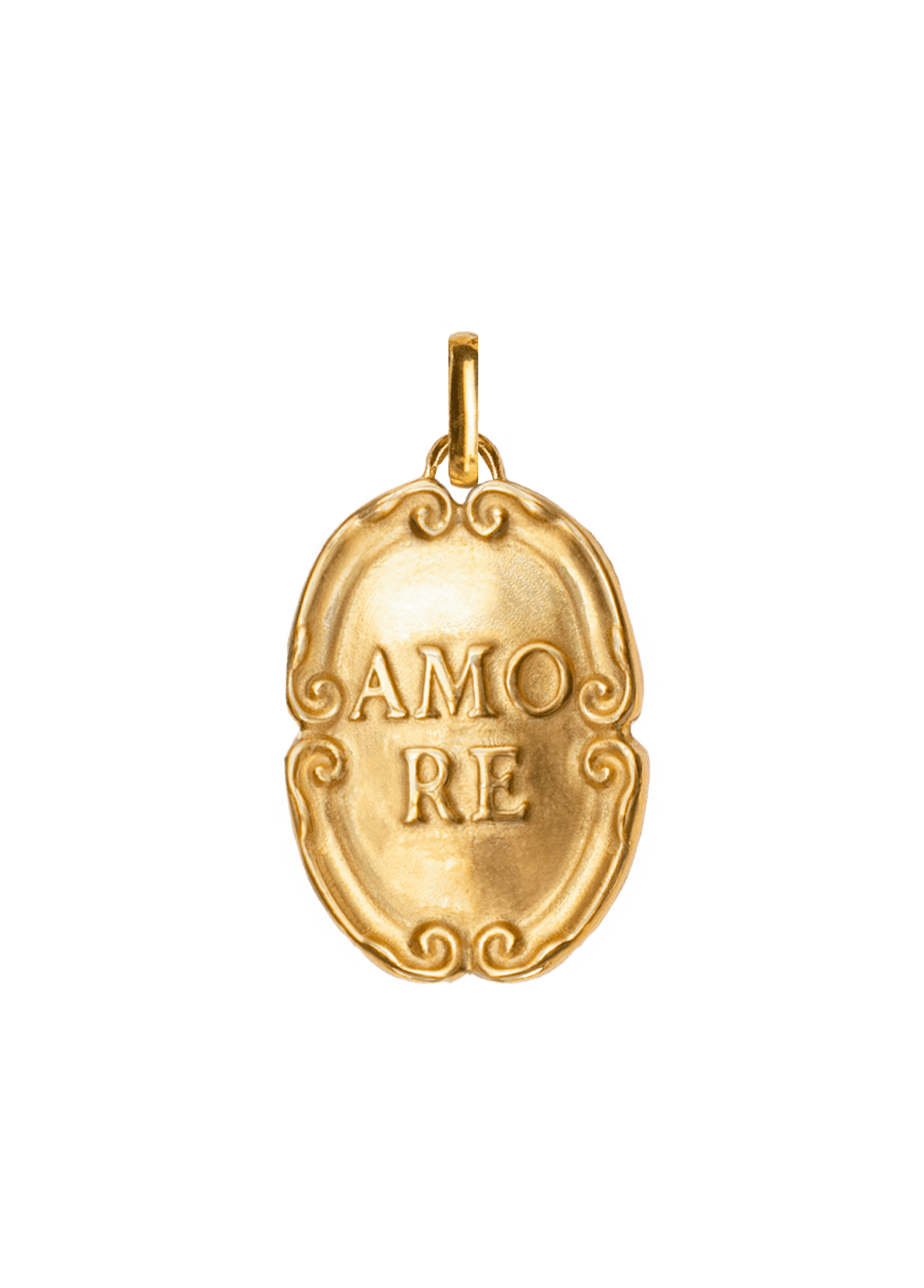 Amore Medal Gold Charm