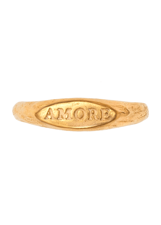 Mini Amore Signet Ring Solid Gold