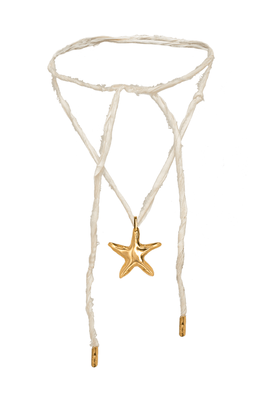 Asterina Silk Ivory Necklace