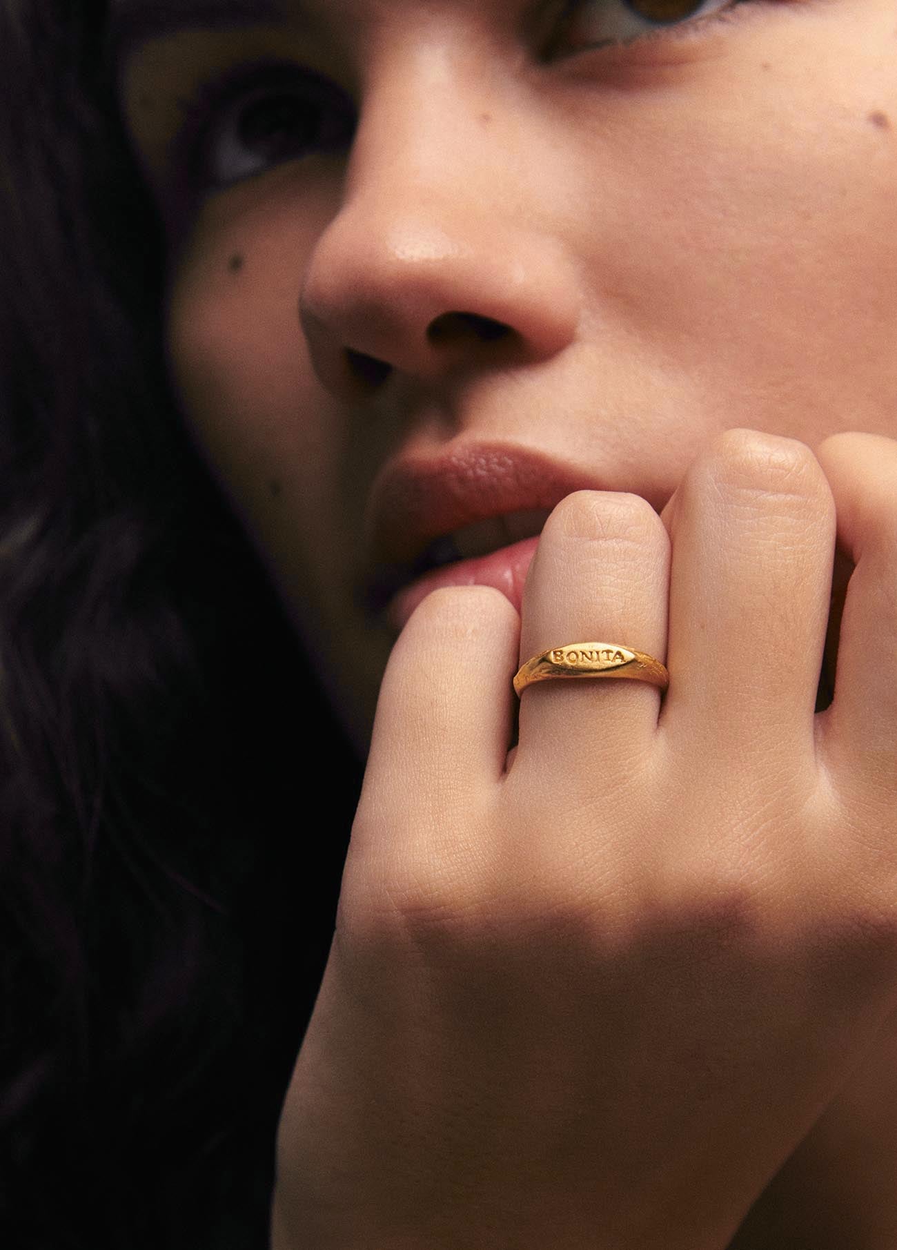 Anillo Sello Mini Bonita Oro