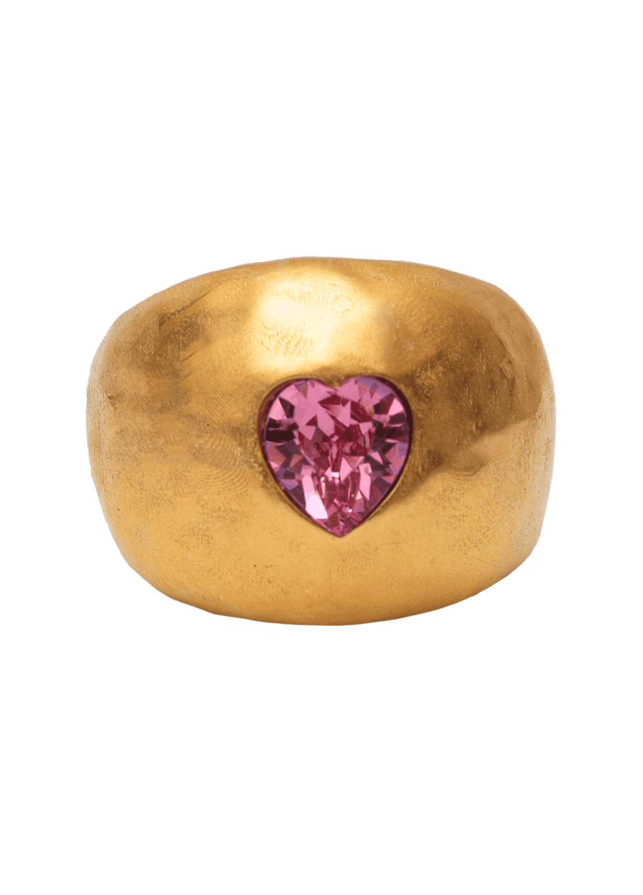 Anillo Sello Dolce Pink Oro Macizo
