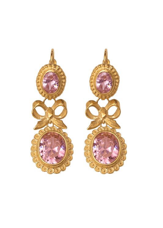 Pendientes Isabelinos Rosa