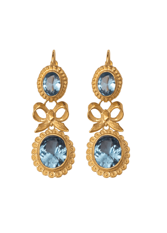 Pendientes Isabelinos Aqua