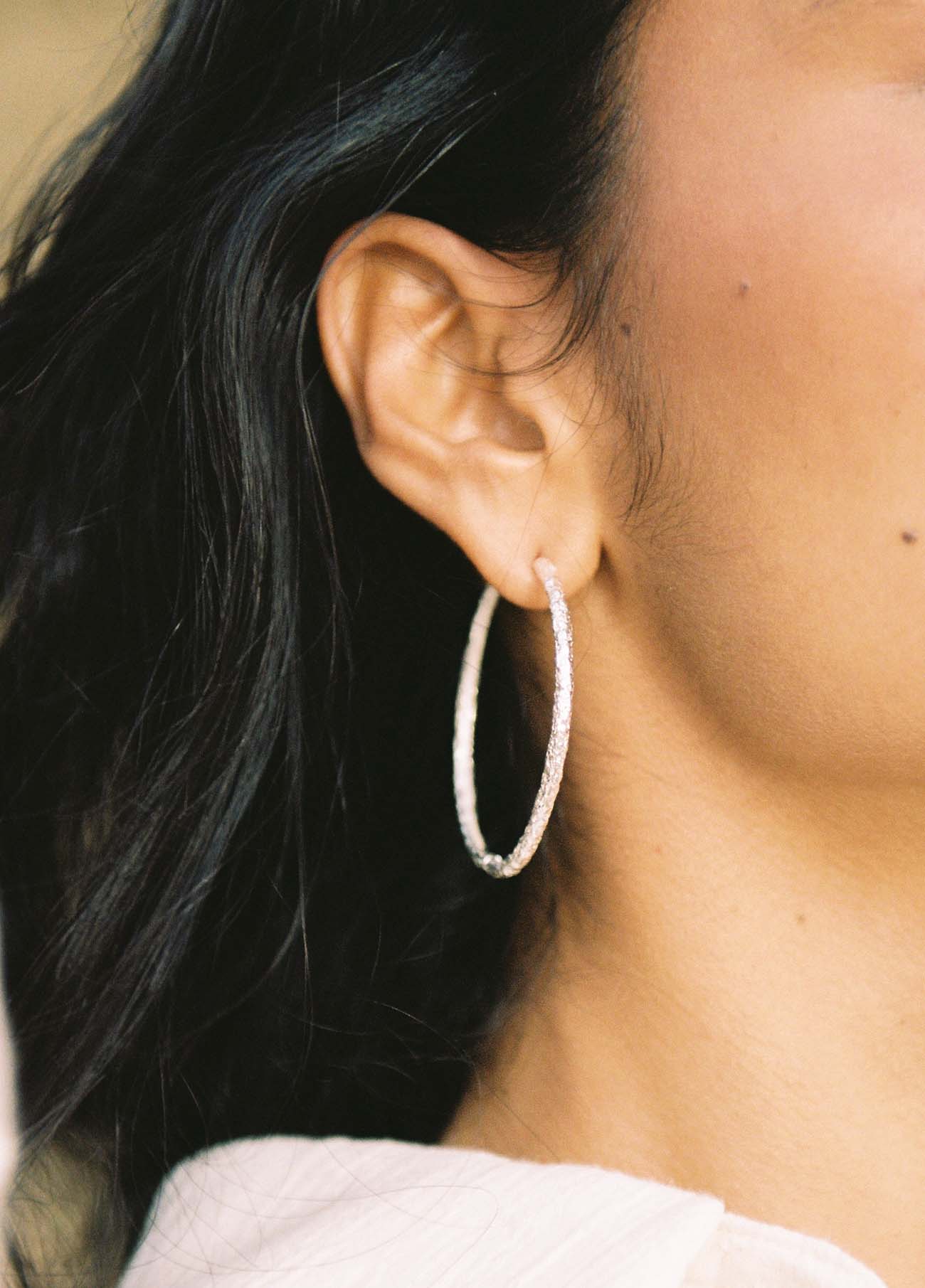 Flamenco Silver Hoops XL