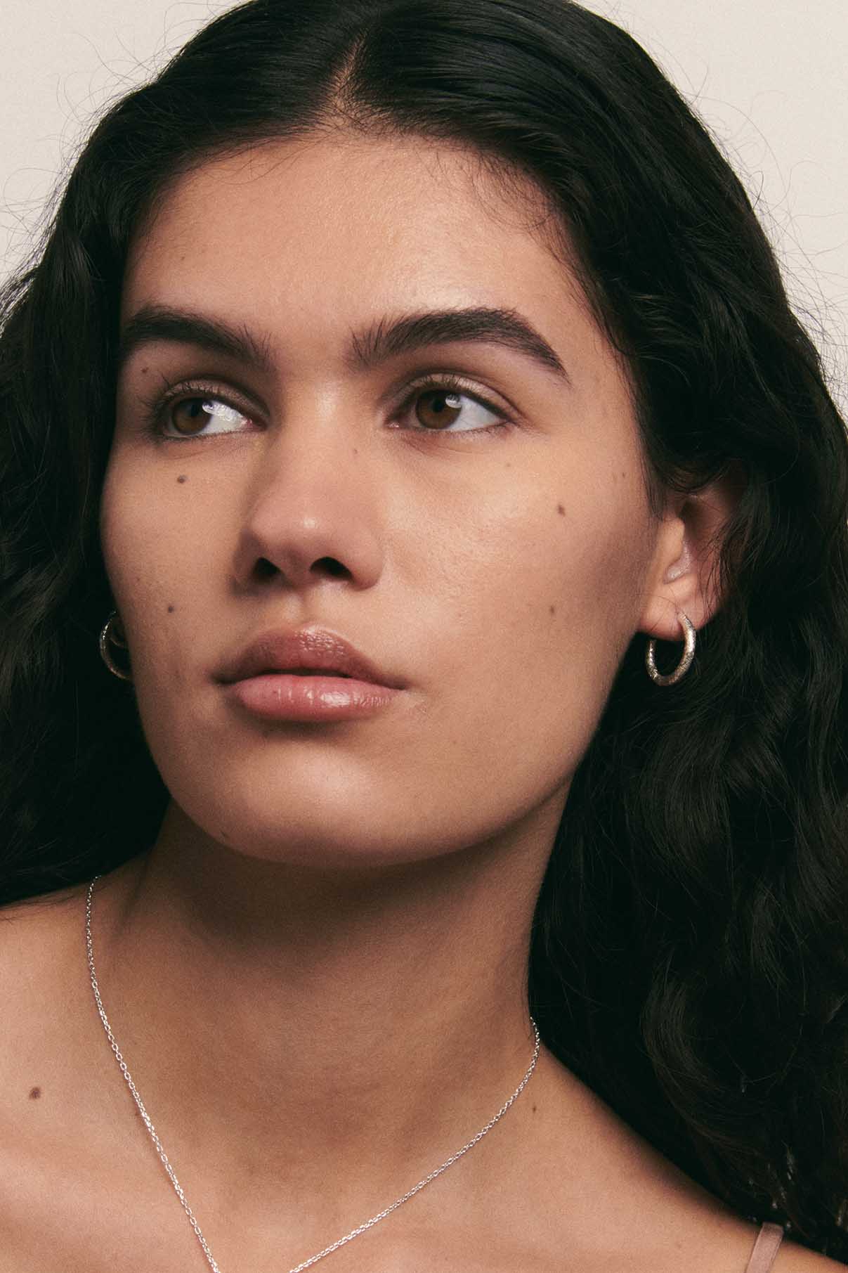 Flamenco Silver Hoops M