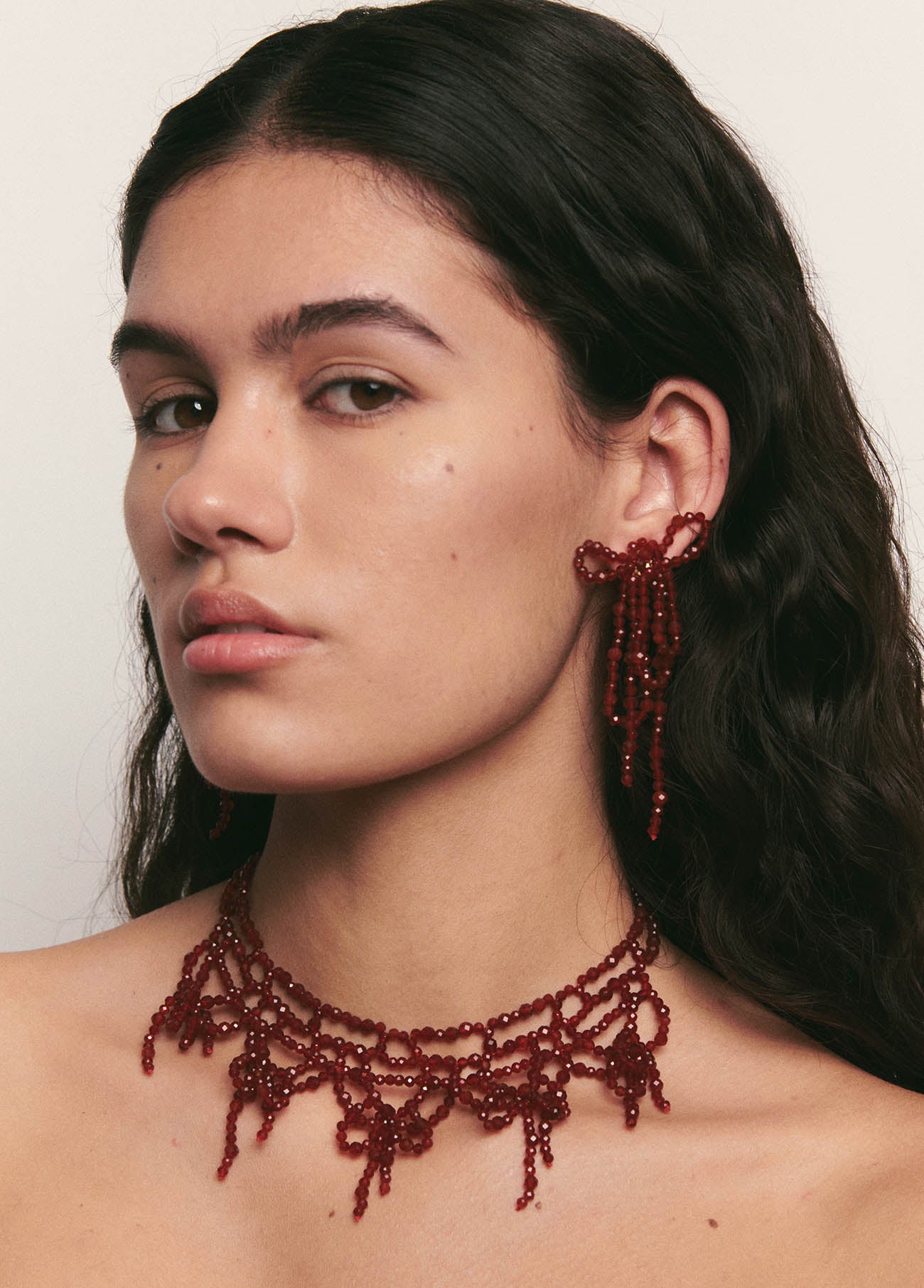 Isis Garnet Earrings