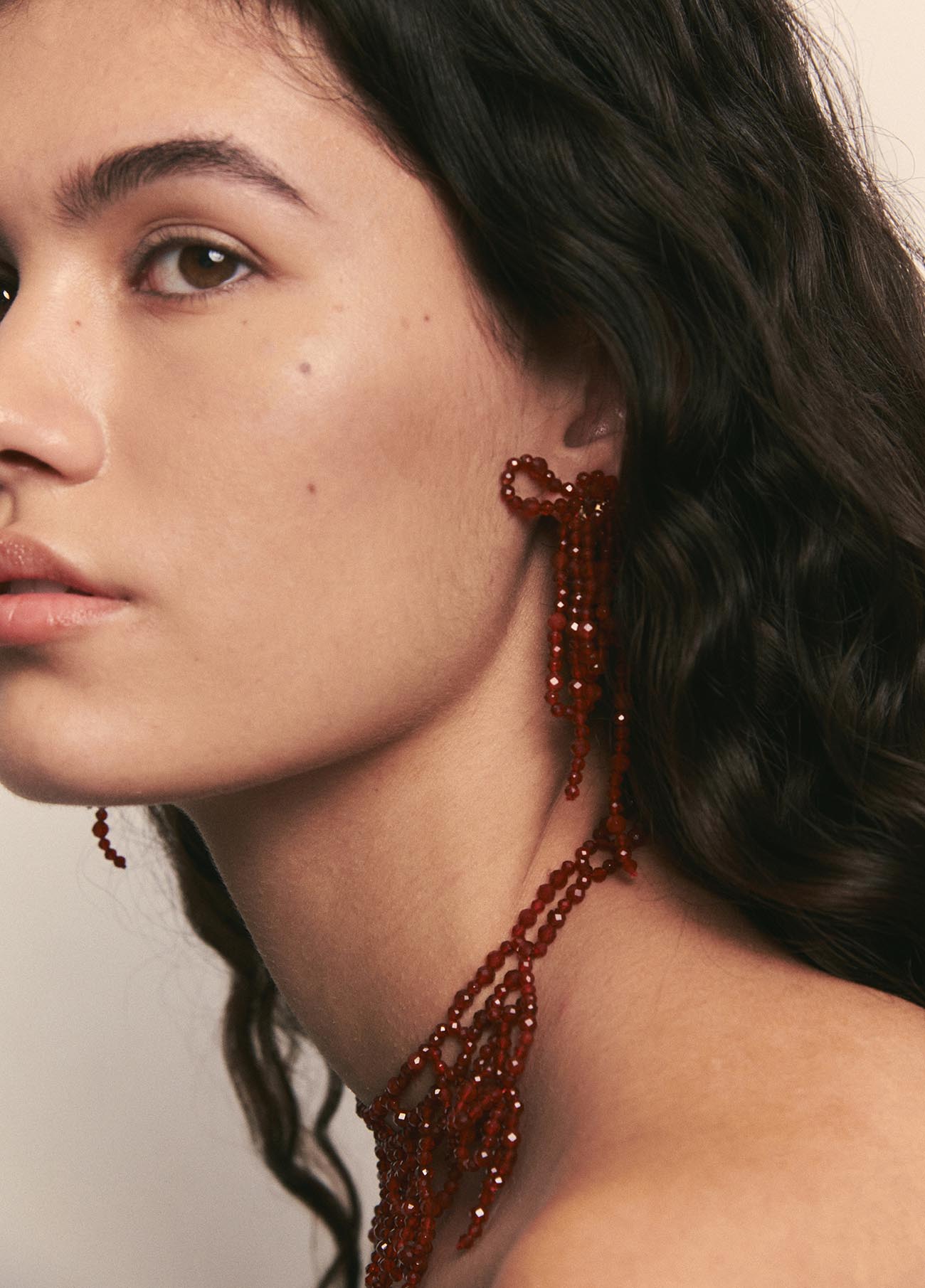 Isis Garnet Earrings