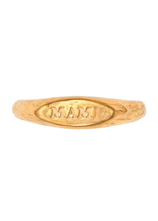 Mini Mami Signet Ring Solid Gold
