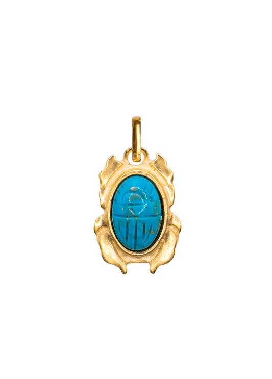 Nefer charm with turquoise stone