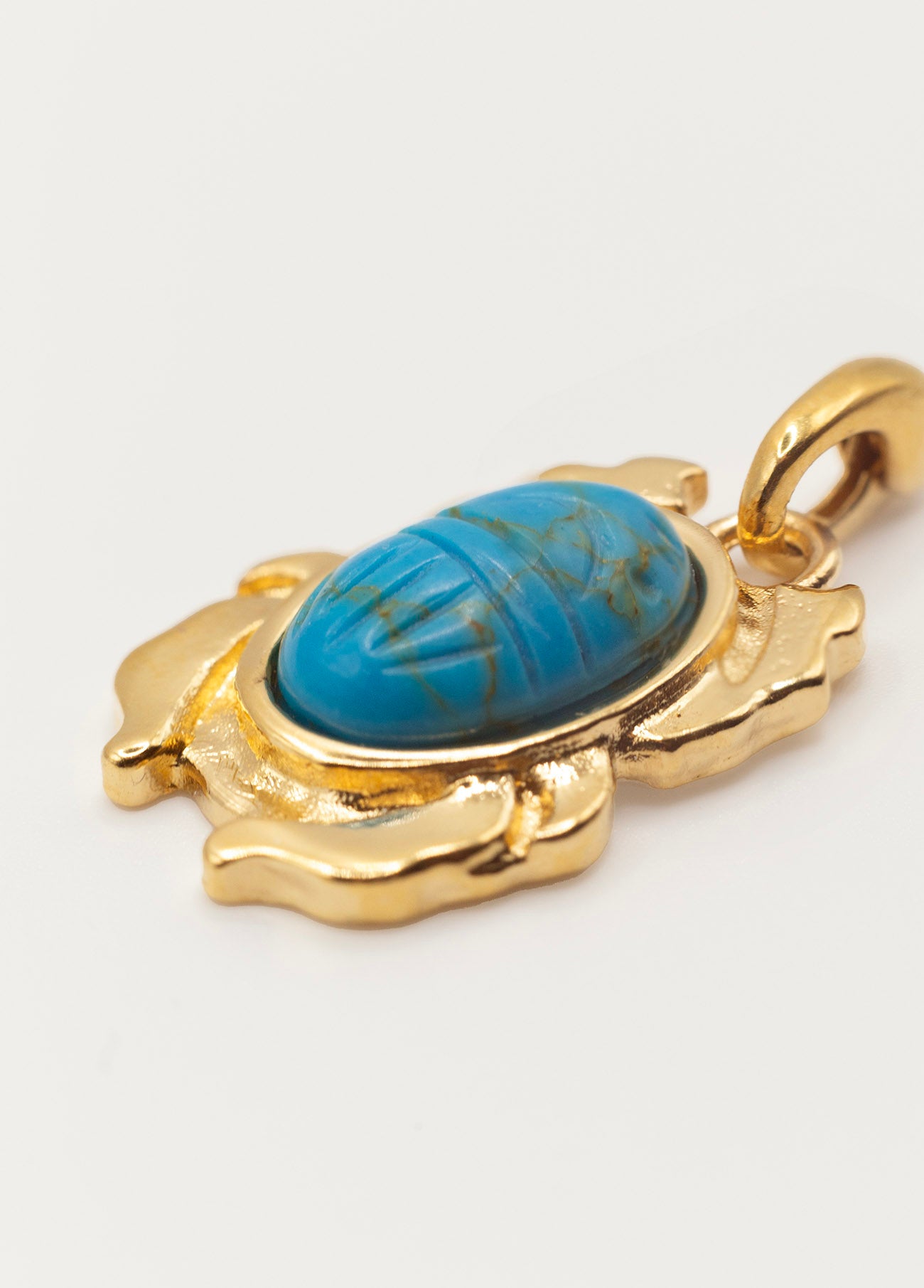 Nefer charm with turquoise stone