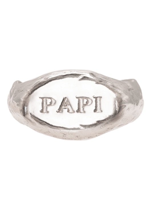 Papi Silver Signet Ring
