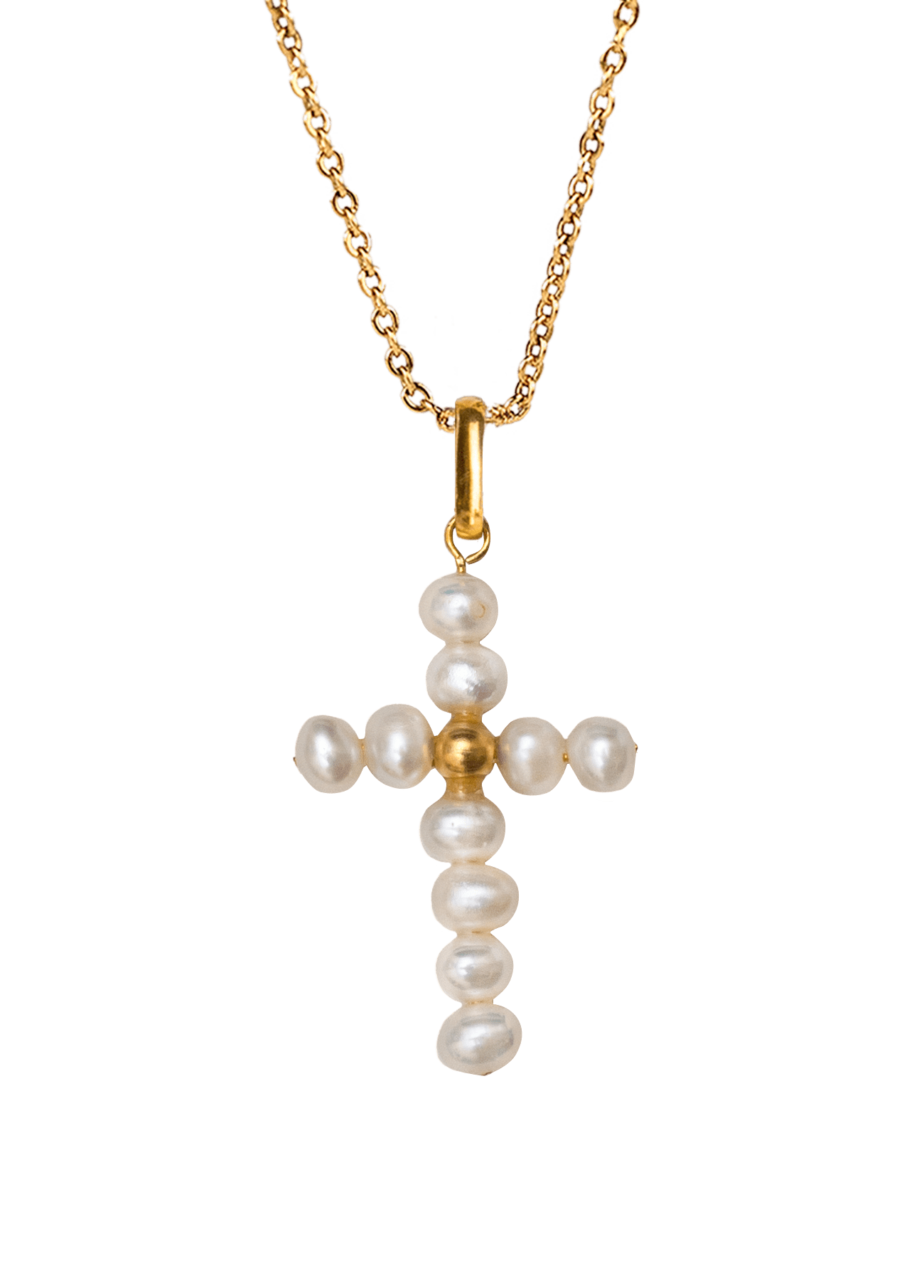 Collar Pearly Cross
