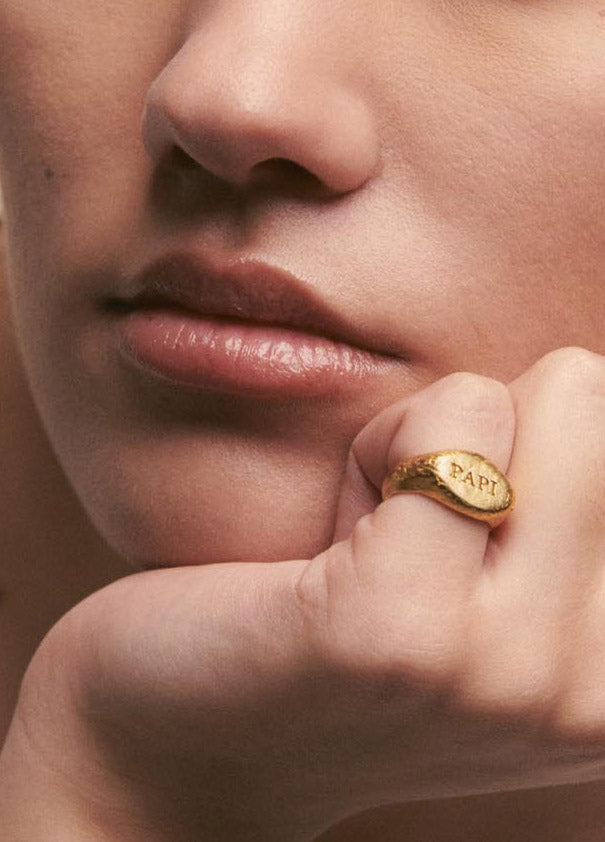 Papi Gold Signet Ring