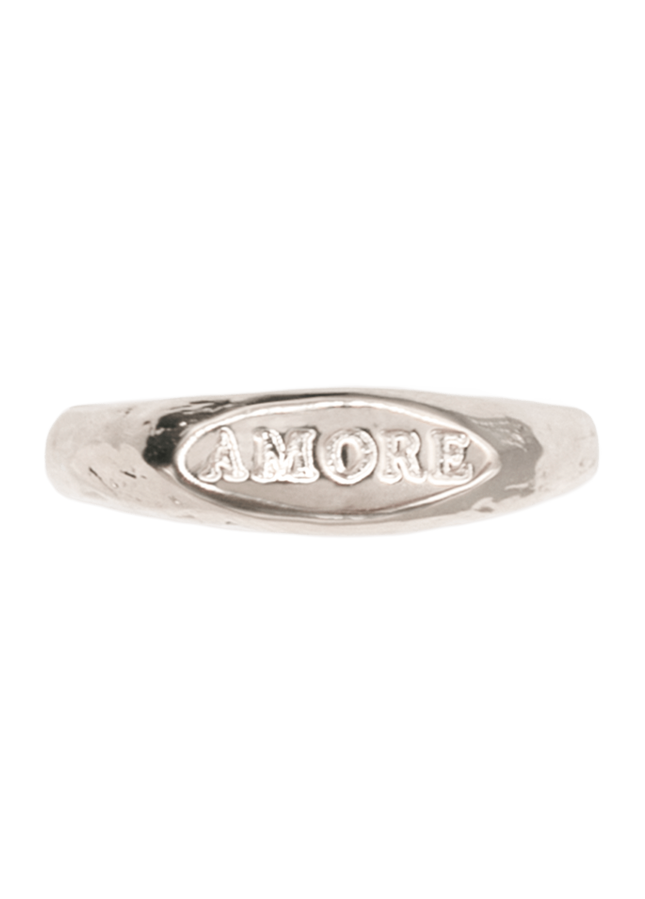 Anillo Sello Amore Plata