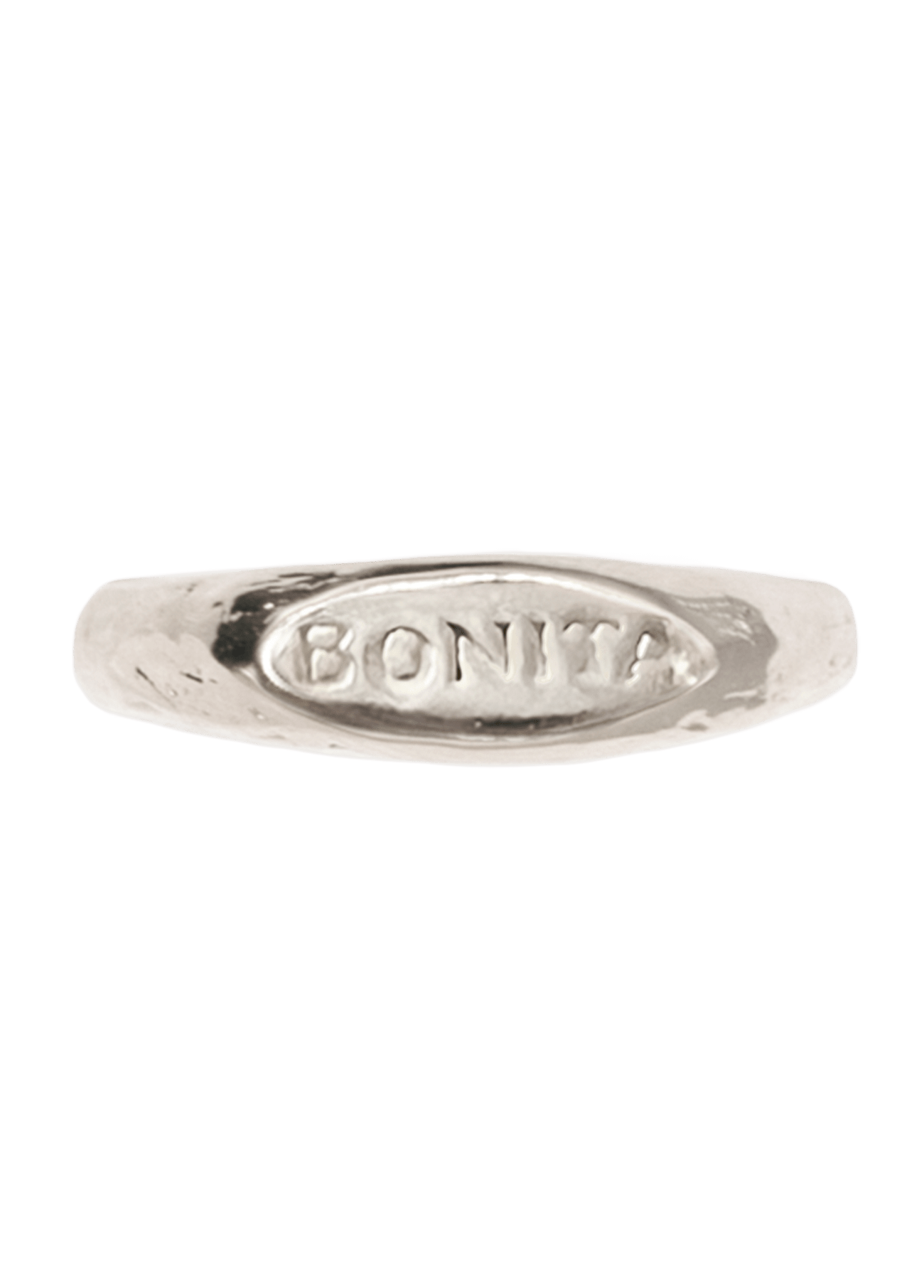 Anillo Sello Mini Bonita Plata