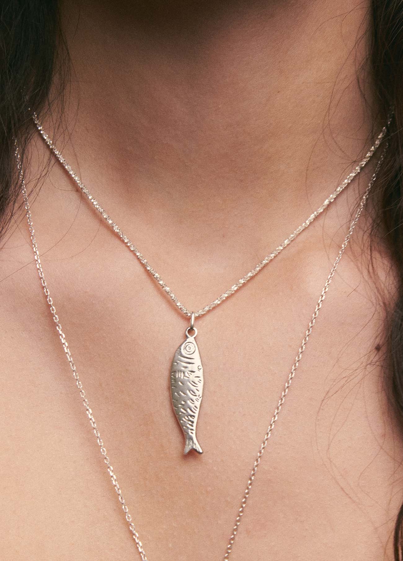 Collar Sardina Cairo Plata