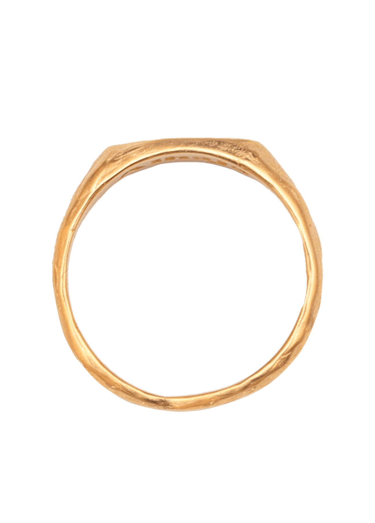 Anillo Sello Mini Amore Oro Macizo