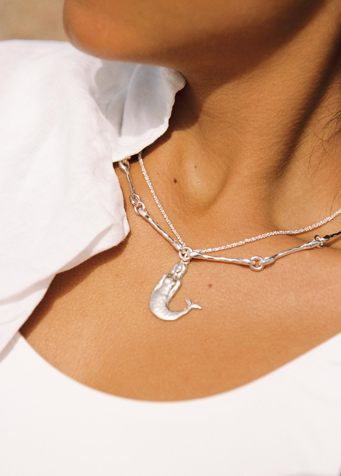 Colgante Sirena Plata