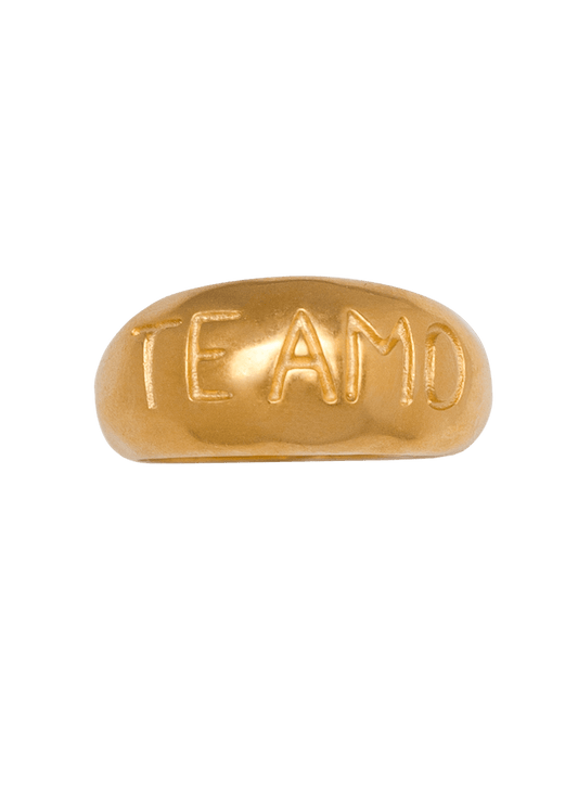 Te Amo Ring Solid Gold
