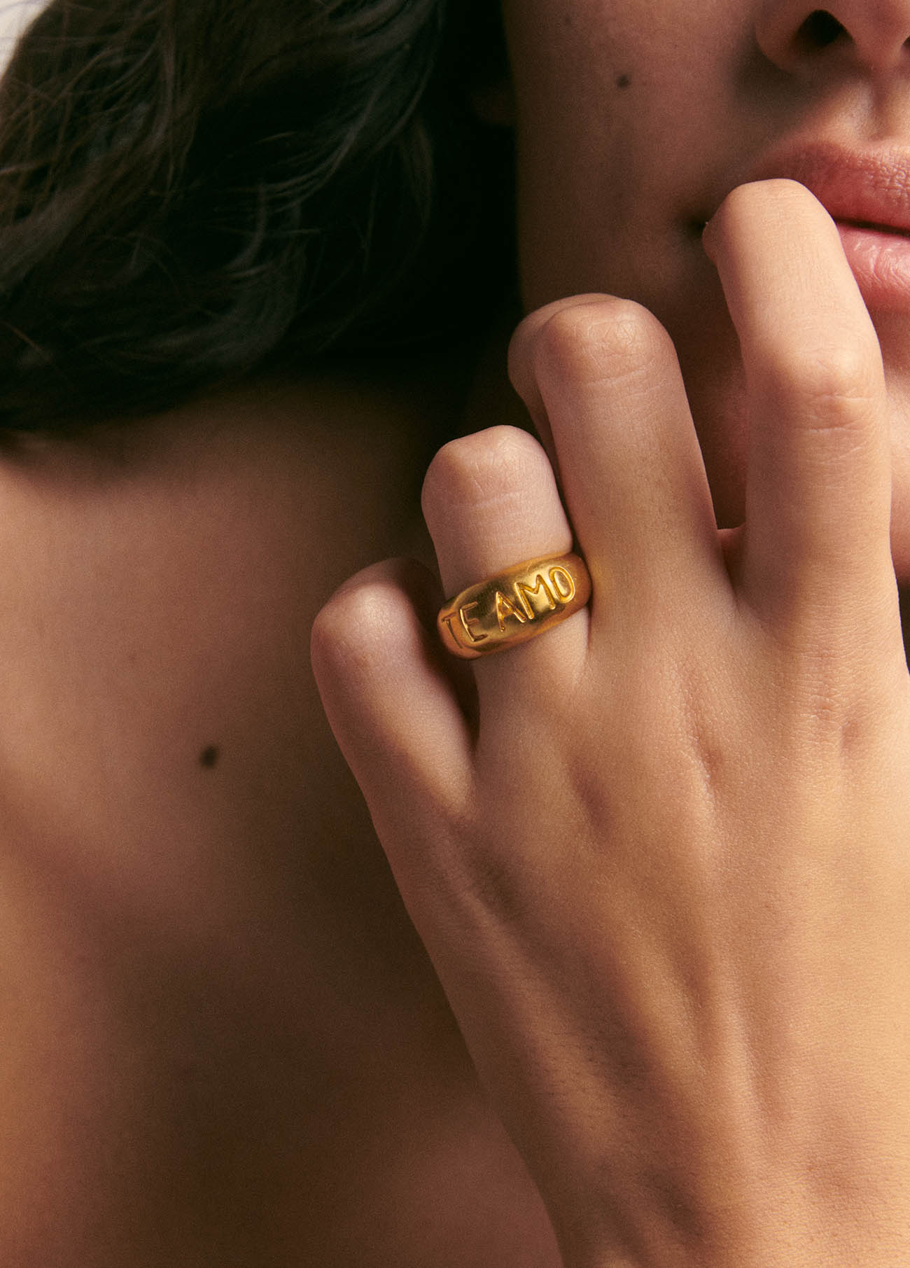 Te Amo Ring Solid Gold