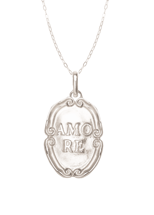Amore Necklace with Mare Silver Chain