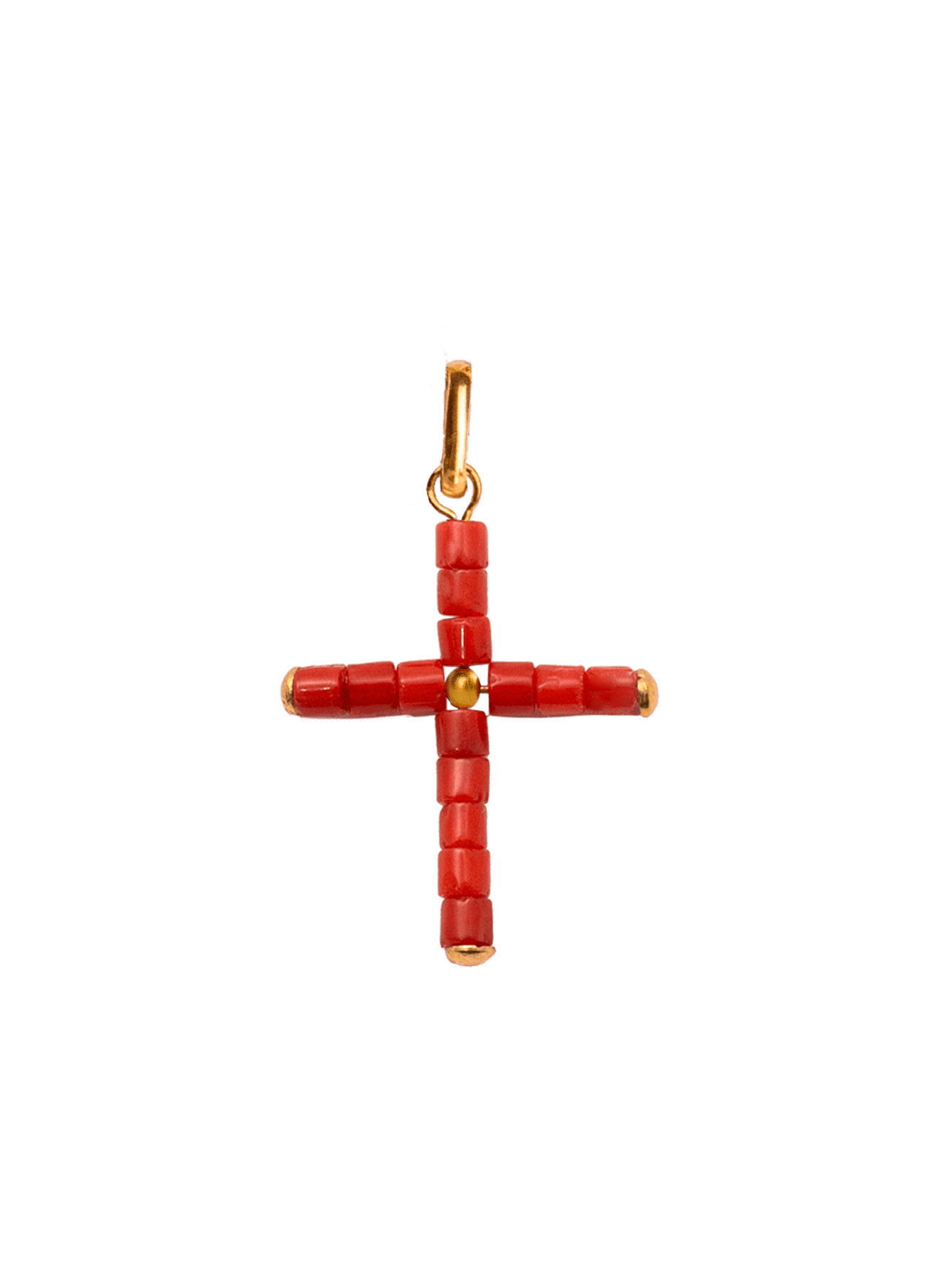Colgante Cruz Coral