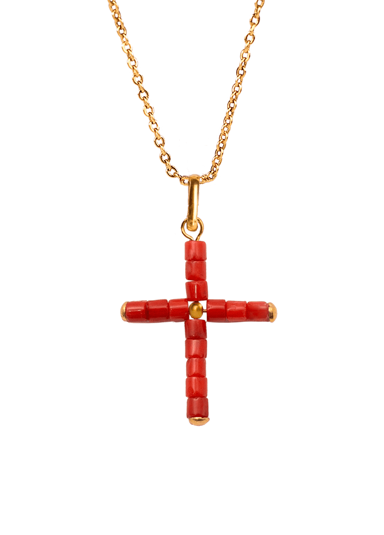 Collar Cruz Coral
