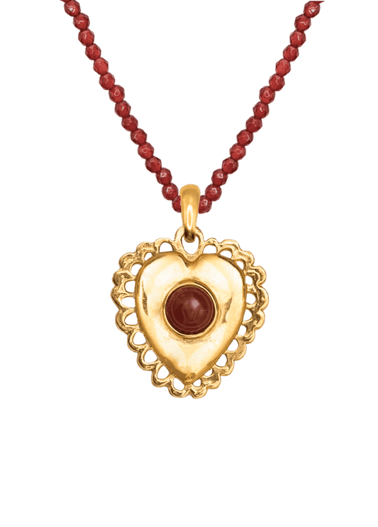 Corazon Garnet Necklace