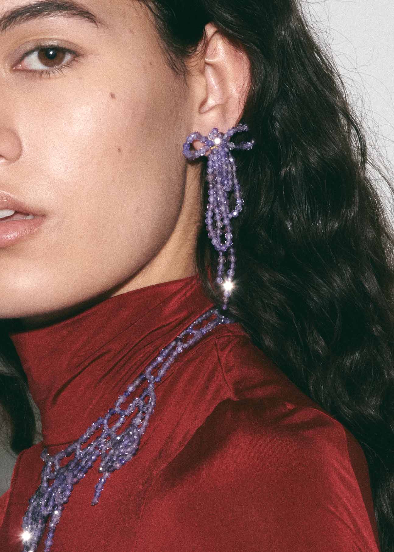 Pendientes Isis Lila