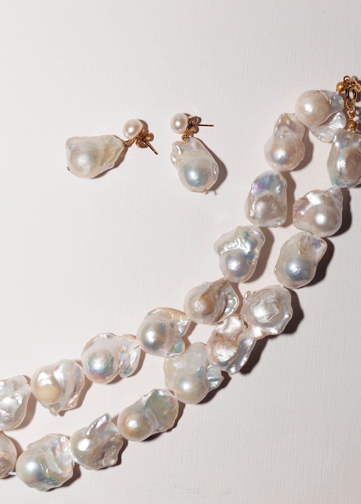 Josefina Pearls Necklace Solid Gold