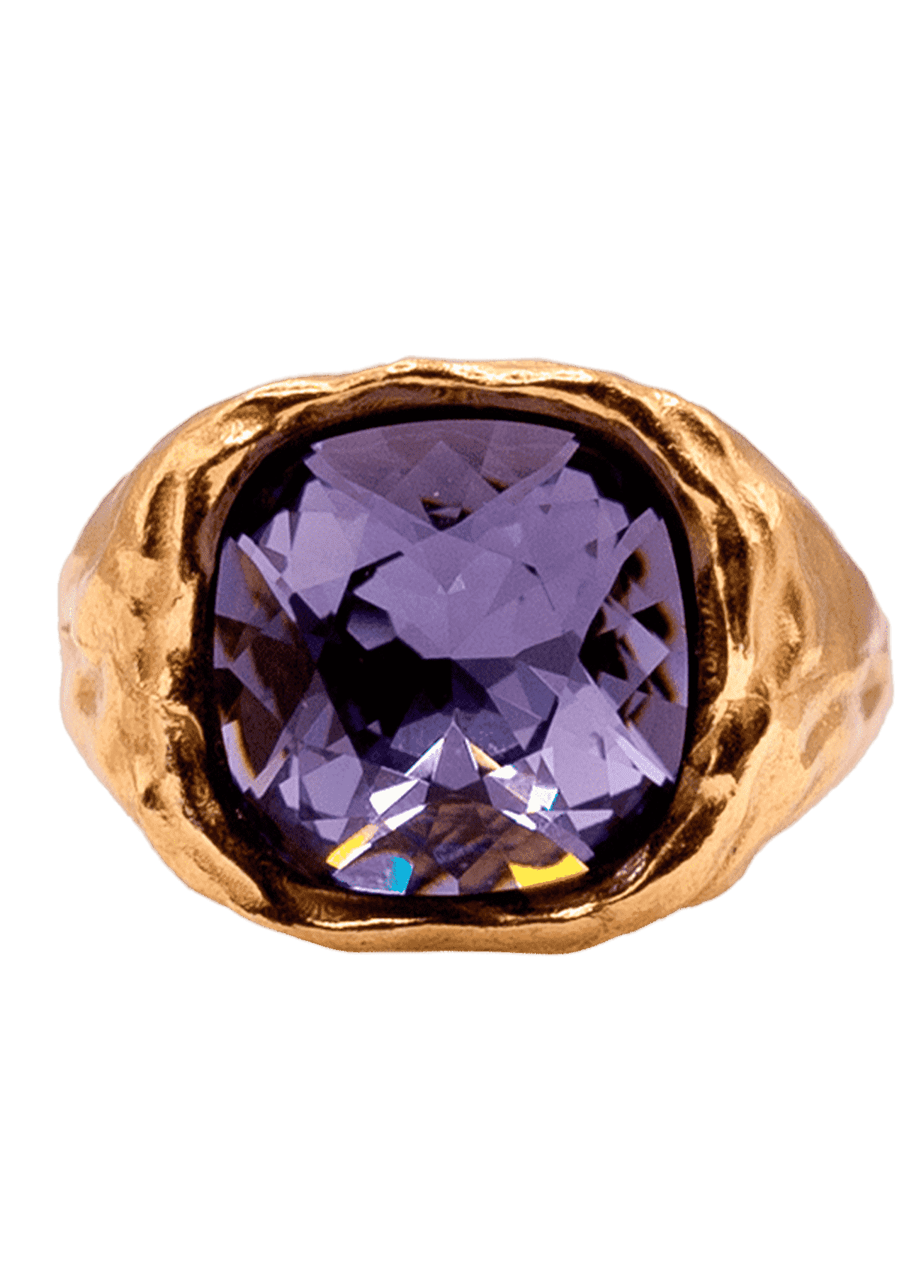 Amalfi Lilac Solid Gold Ring