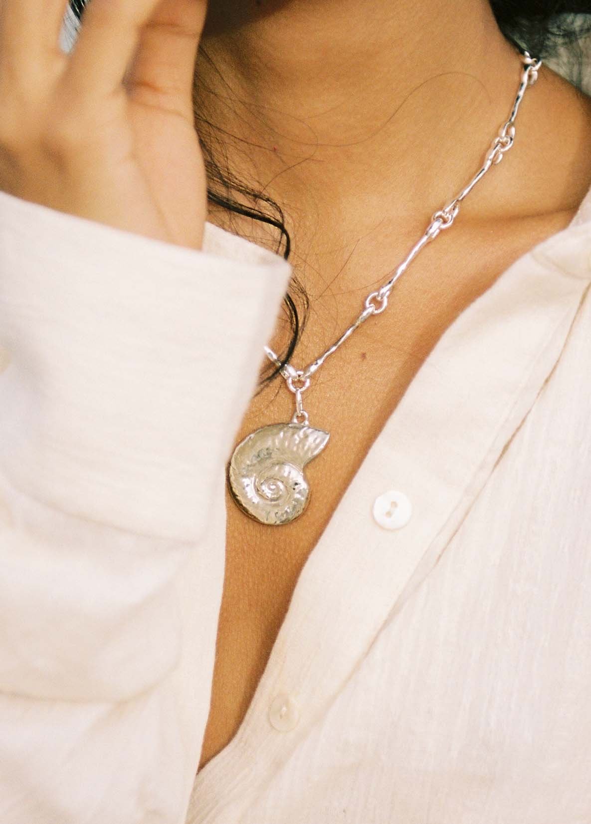 Nautilus Silver Chain