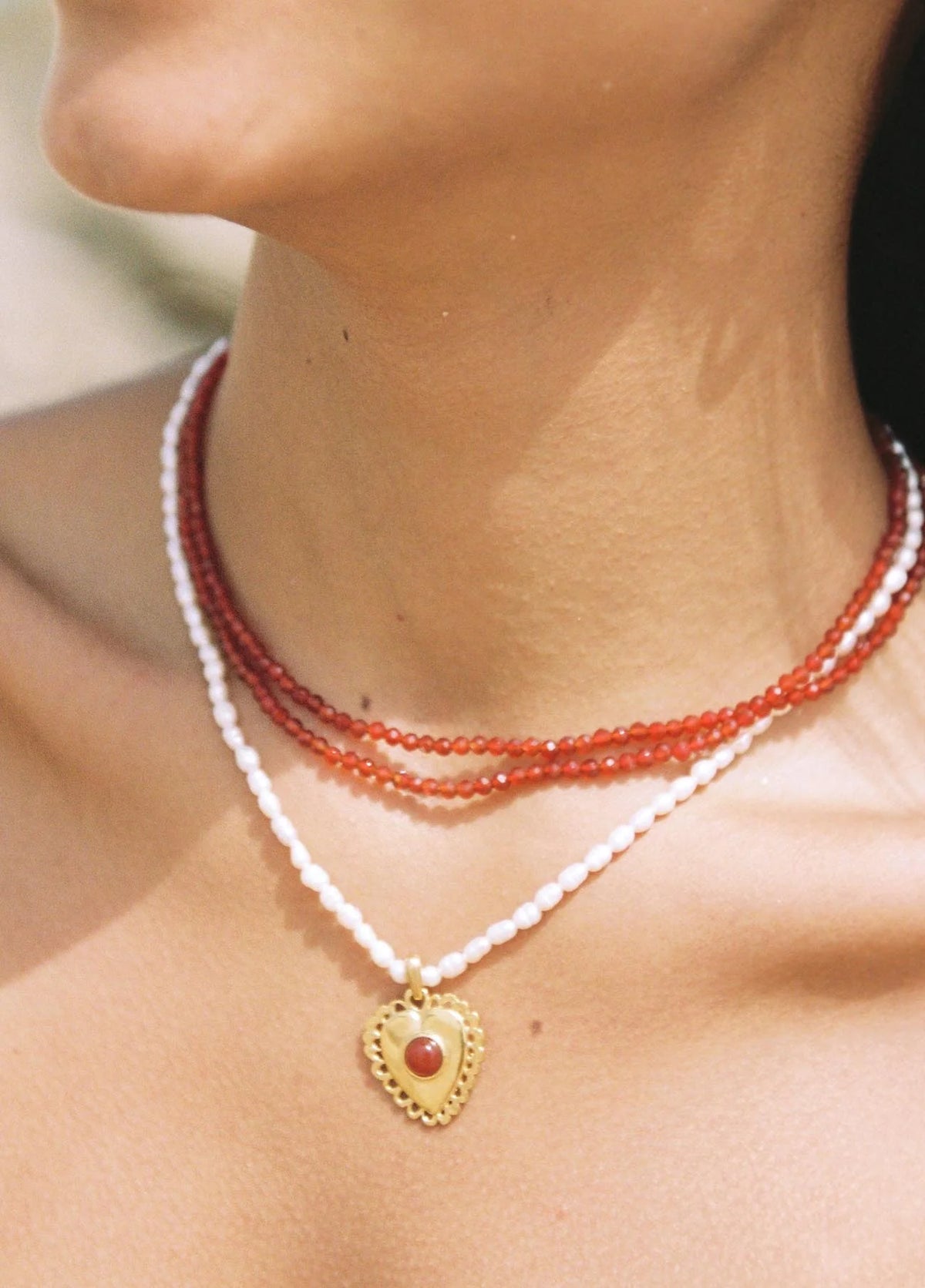 Corazon Lolita Pearls Necklace