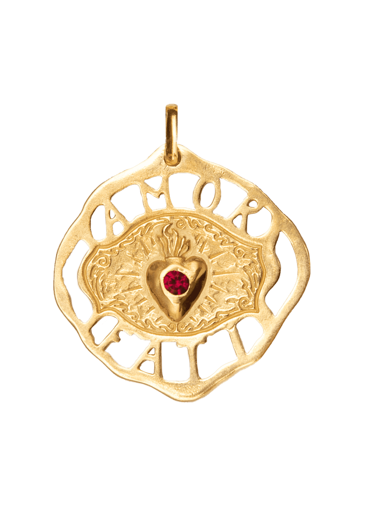 Amor Fati Solid Gold Charm