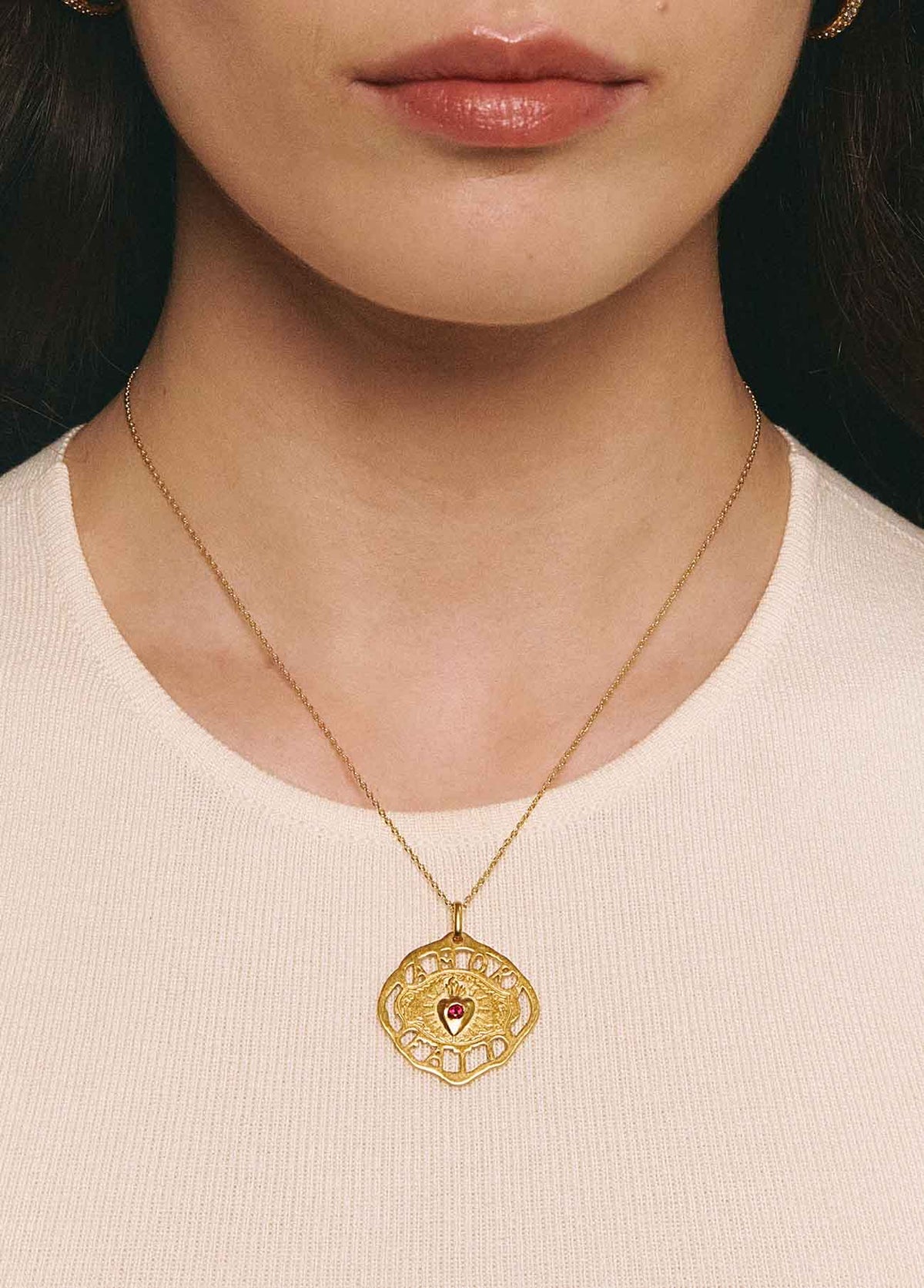 Amor Fati Solid Gold Charm