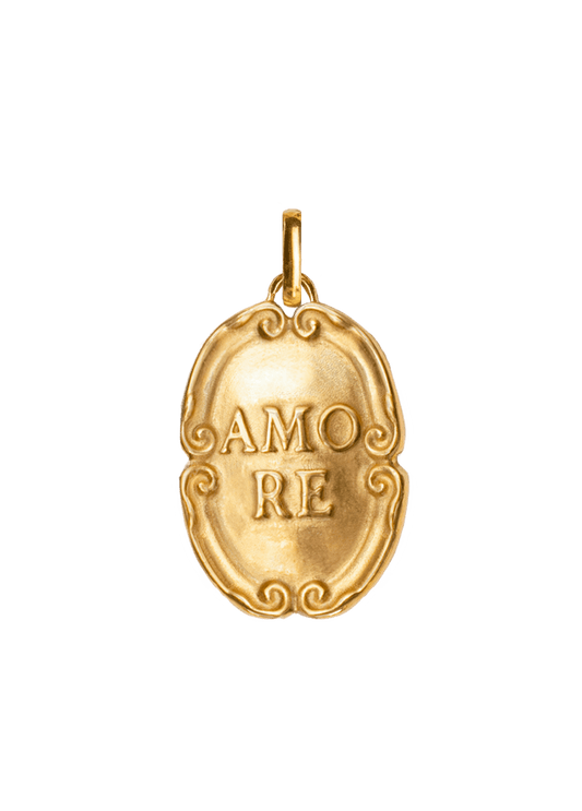 Medalla Amore Charm Solid Gold