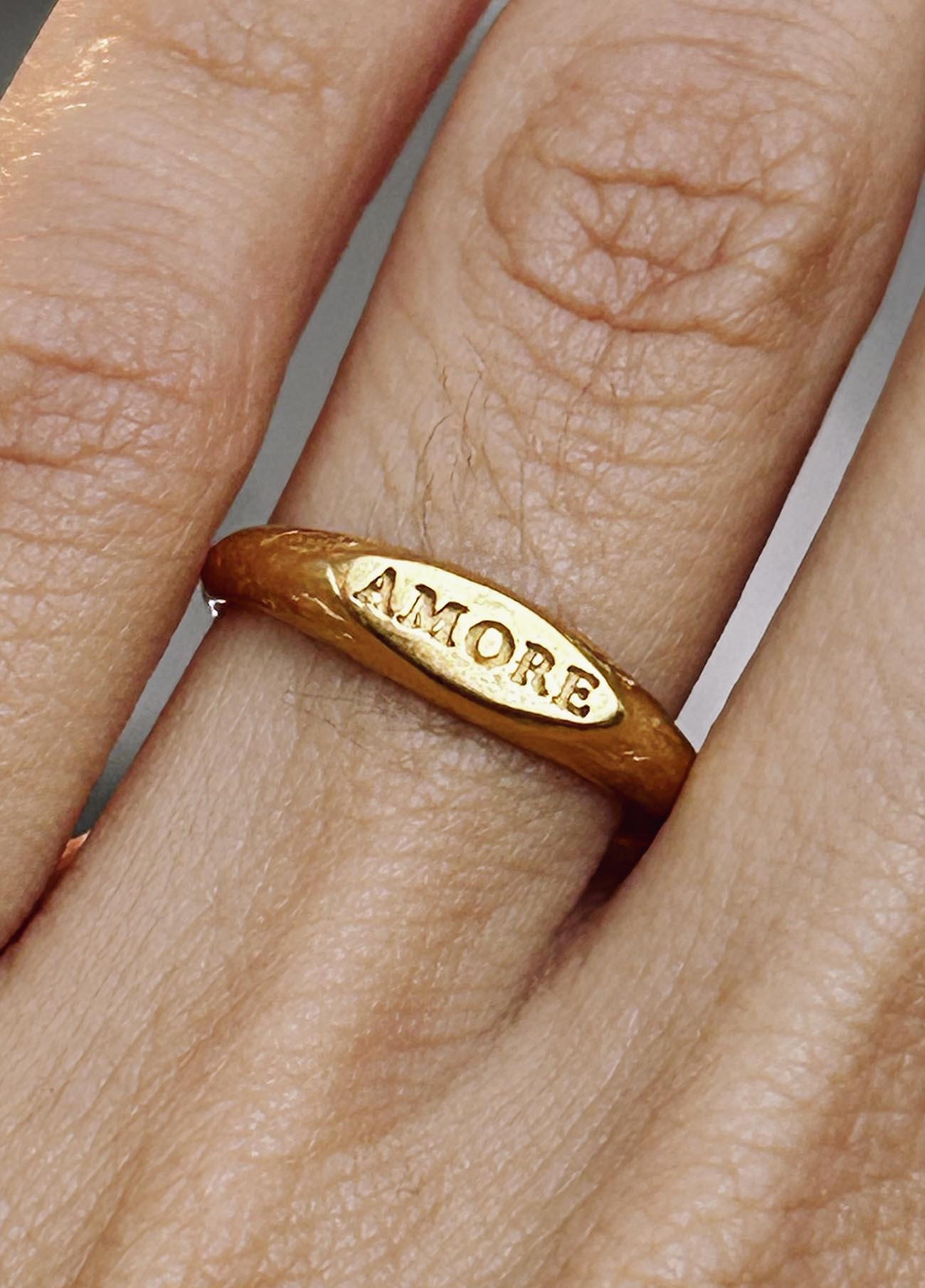 Amore Gold Signet Ring