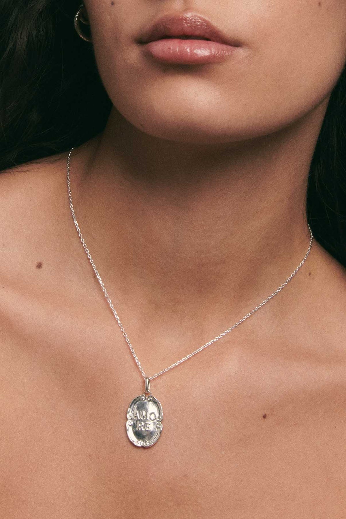 Amore Medal Silver Charm