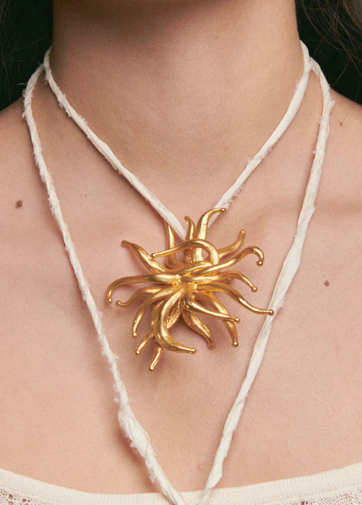 Anemone Silk Necklace