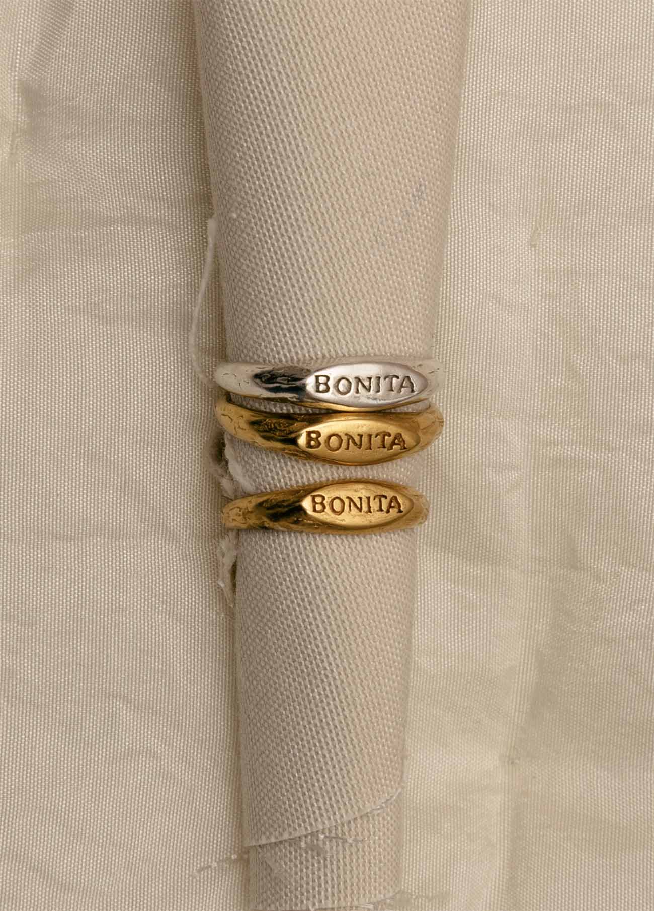 Mini Bonita Silver Signet Ring