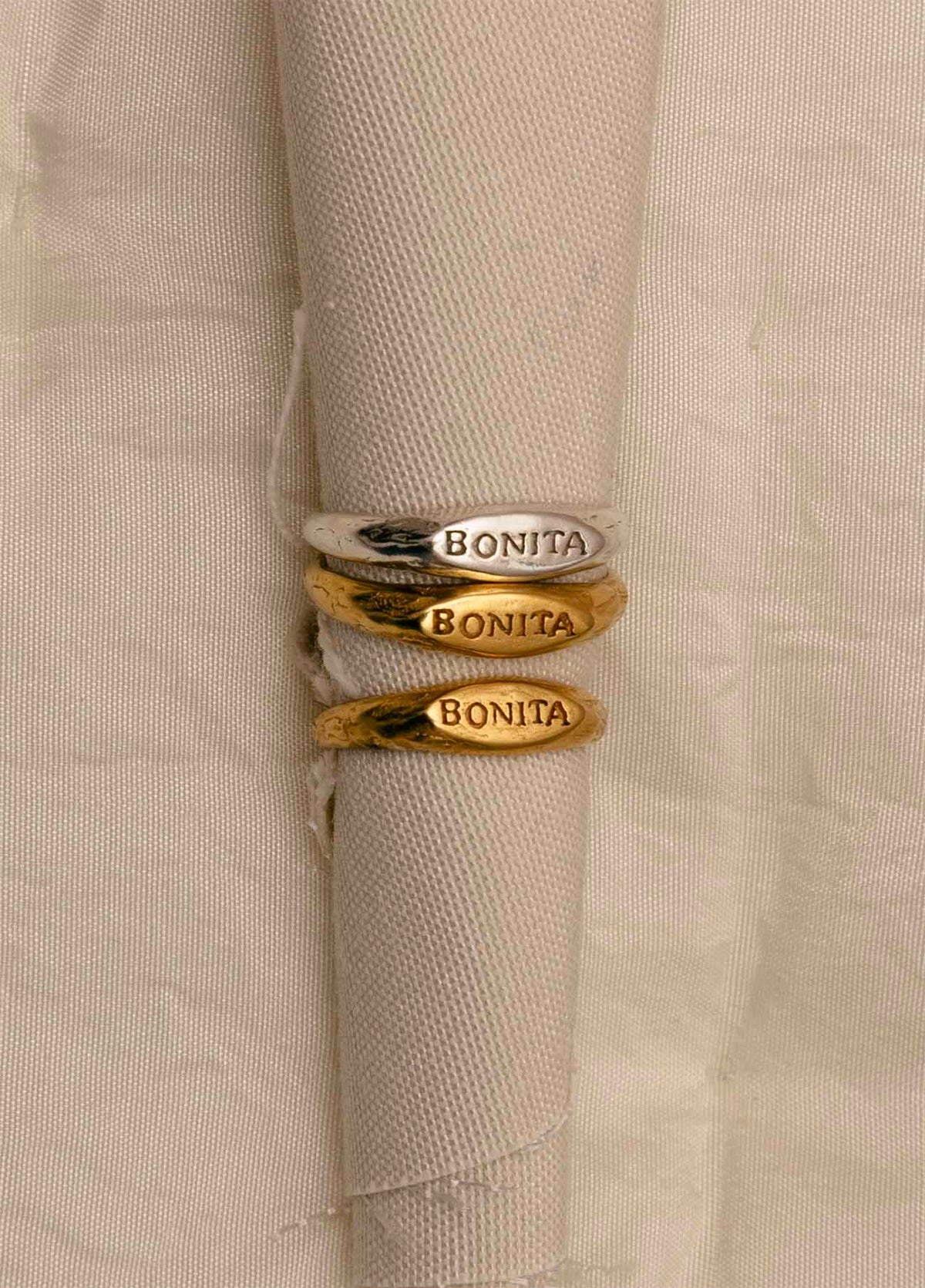 Mini Bonita Silver Signet Ring