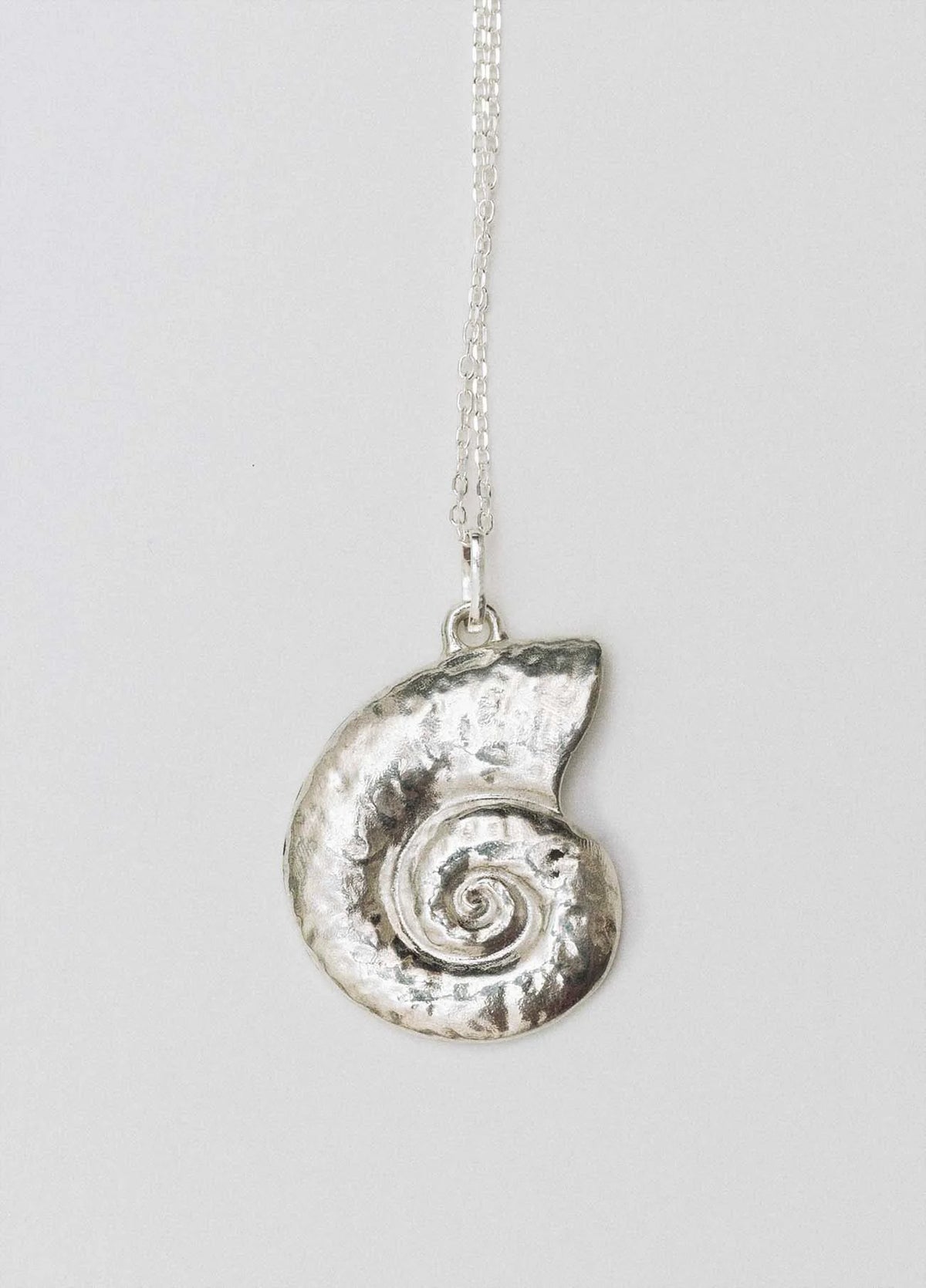 Silver Conch Necklace